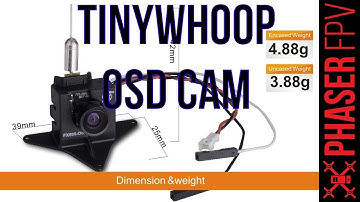Tinywhoop Camera With OSD?! FX805 OSD Review