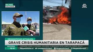 "Se buscará a responsables": Delegado Presidencial de Tarapacá tras quema de enseres de migrantes