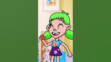 Mixing Colors with Mom 💛 Fun Creative Hacks! #learning #animation