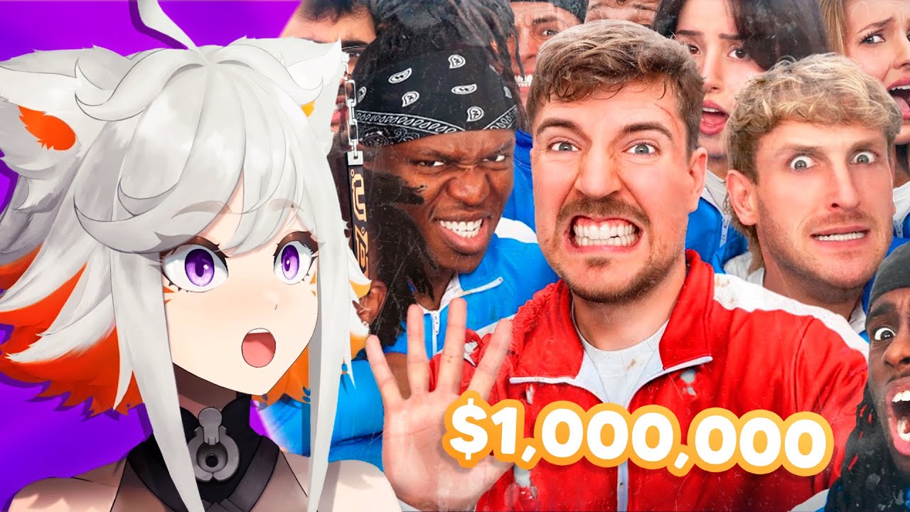 Deme Reacts to MrBeast 50 YouTubers Fight For $1,000,000