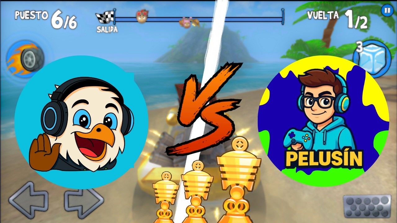 STIFF vs PELUSIN en unas CARRERAS INSANAS