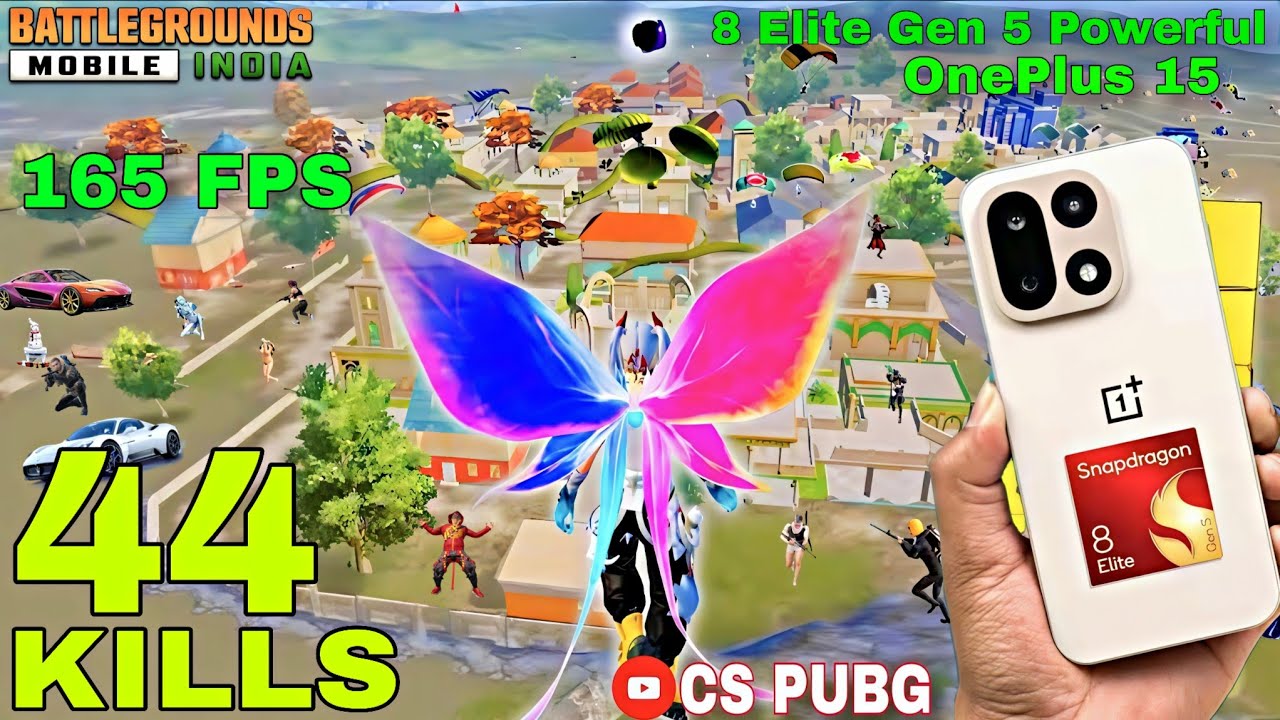 🔥 OnePlus 15 Turbo - 44 Kills ! Best Rush Gameplay & Gaming Device 144/120 FPS Gyro Fix Testing?