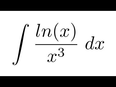 Integral Of Ln X X 3 By Parts Youtube
