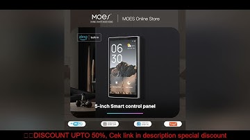 MOES Tuya Wifi Smart 5-inch Touch Screen US Center Control Panel Voice Control Alexa And ZigBee Gate