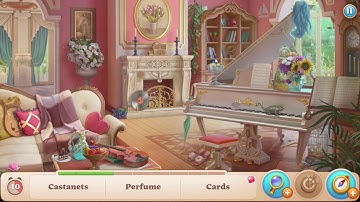 Manor Matters hidden objects #151 Music Room with limited time HD - failed in castanets | crescent