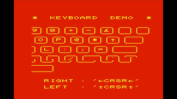 Keyboard Demo for the Commodore VIC-20 / Commodore VC-20