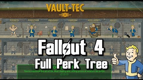 Fallout 4 - All Perks / Perk Tree (with all levels & ranks)