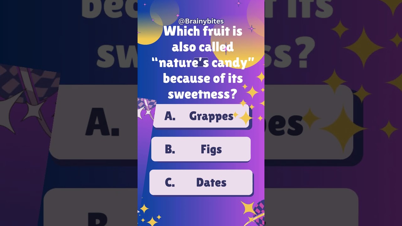 What fruit is nature's candy? 