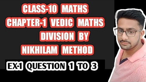 Divide by Sutra Nikhilam/Class  10 Maths/Chapter 1 Vedic Maths/#Part10 #RBSE10MATHS #Vedicmaths