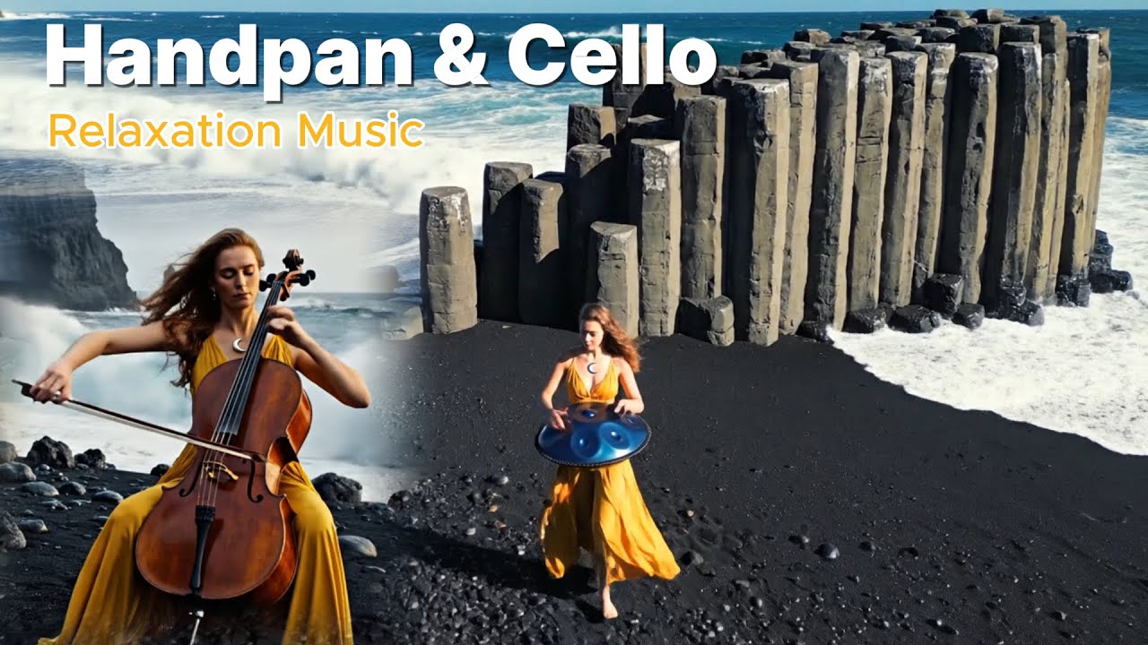 🌊 Black Sand Echoes: Handpan & Cello on the Volcanic Coast
