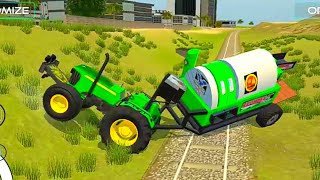 tractor driving simulator | tractor driving game | tractor trolley game 3d screenshot 4