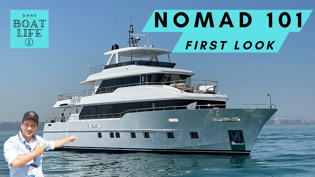 Nomad 101 Explorer Yacht by Gulf Craft - Full Walkthrough with specs in description below