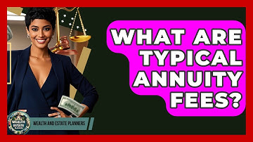 What Are Typical Annuity Fees? - Wealth and Estate Planners