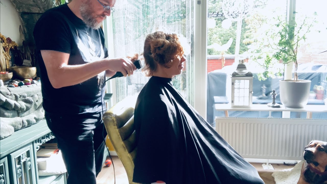 Makeover haircut! Curly haircut with a shaved nape! ... Ten years later... (see link in comments)