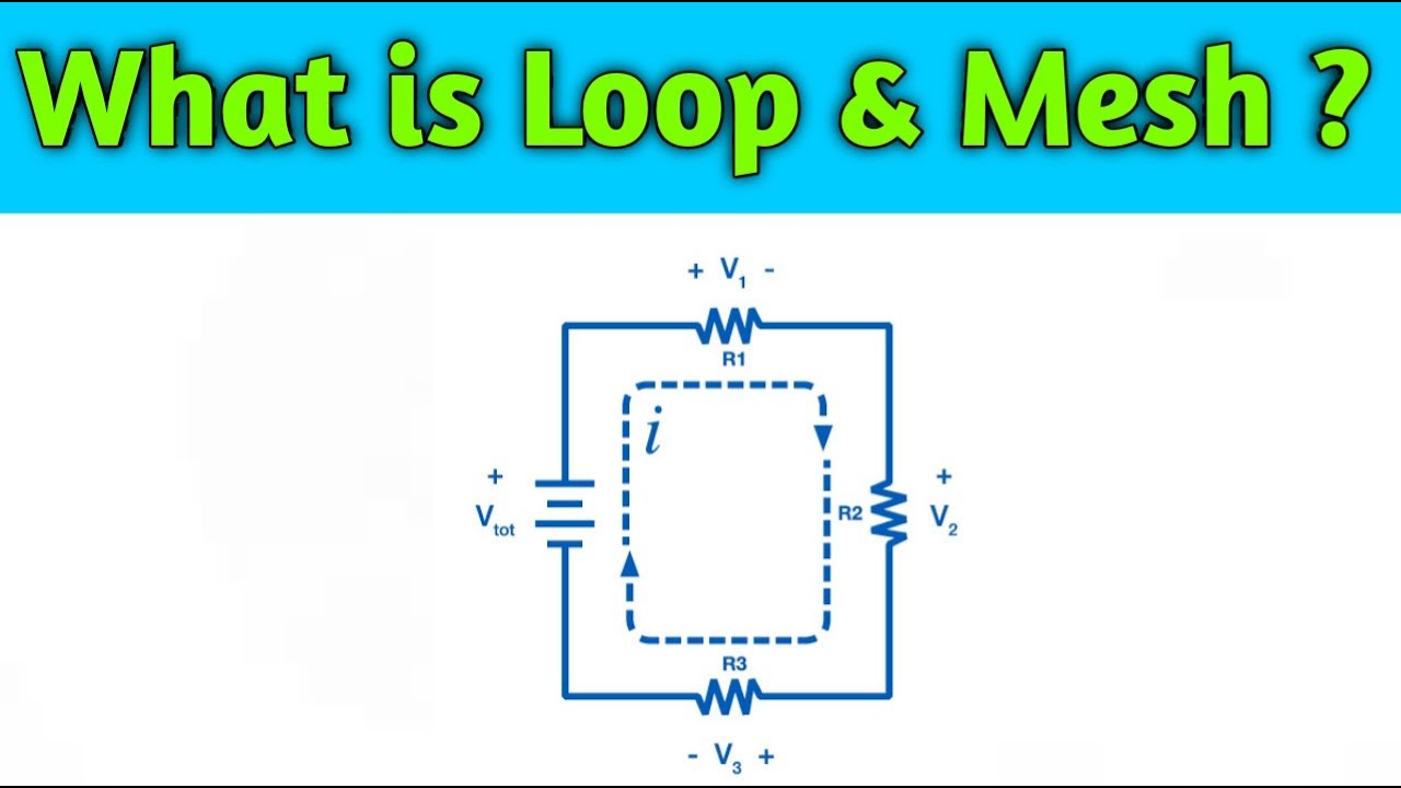 What is loop and mesh in electrical circuit complete detail in urdu