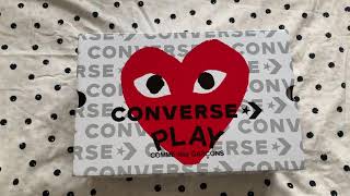 Converse x Play Commes Des Garçons unboxing and review | What's in
