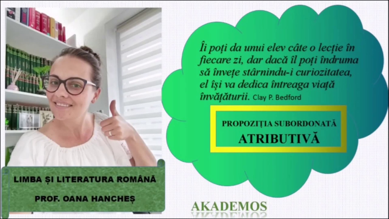 🌞👩🏻‍🏫Propoziția subordonată ~ ATRIBUTIVĂ~ 📖