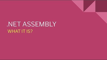 .NET  - Assembly