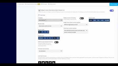 [Getting Started] Selecting Share Buttons