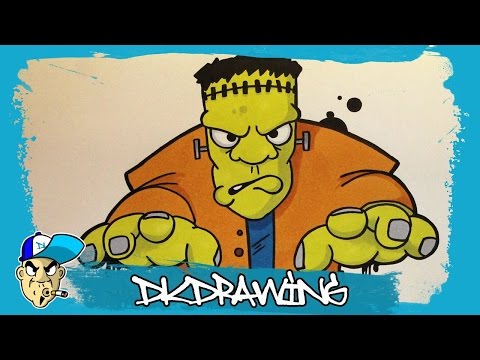 how-to-draw-a-frankenstein-graffiti-character-(halloween-special)-#1
