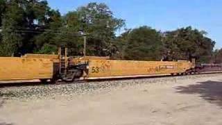 UP 4954 empty intermodal south