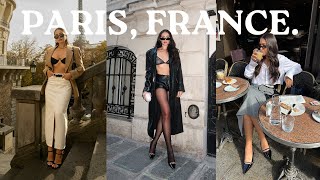 Paris travel vlog ♡ PFW, Etam show, YSL café, shopping haul, Eiffel tower, best cafes/restaurants!