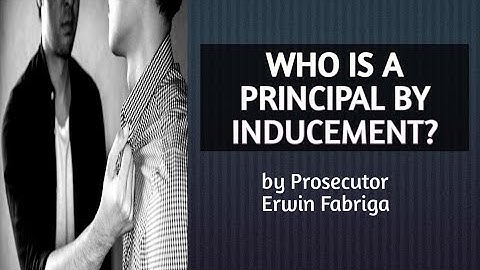 Who is a principal by inducement? (Article 17, paragraph 2 of the RPC)