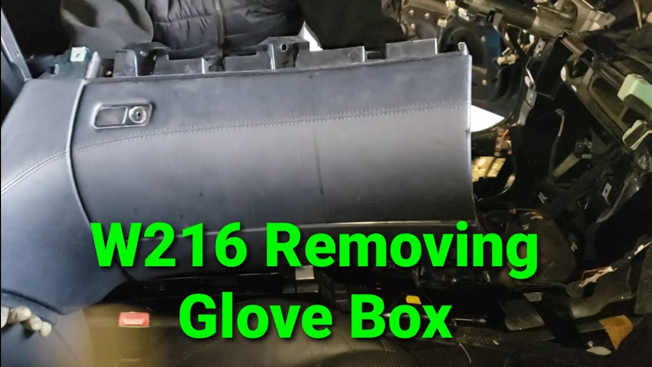2007 2013 MERCEDES W216 CL63 CL550 CL65 HOW TO REMOVE GLOVE BOX