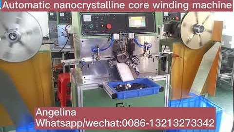 Toroidal nanocrystalline core winding machine amorphous o core winder current transformer core