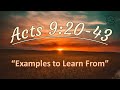 Acts 92043 examples to learn from