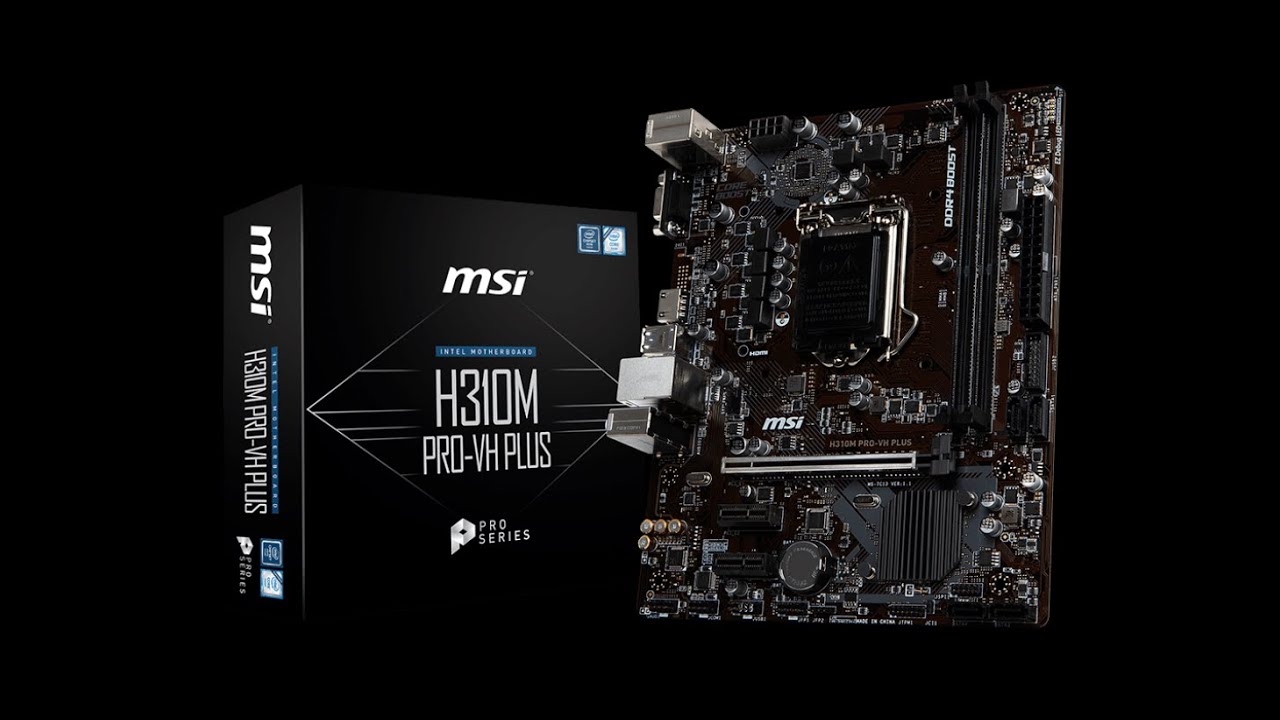 Unboxing motherboard msi h310m pro vh plus - YouTube