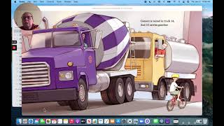 20 Big Trucks in the Middle of the Street