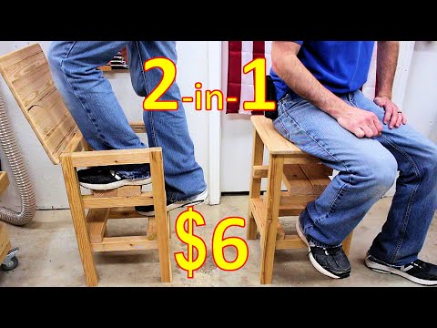 How to make a Workshop Stool and Ladder for about $6