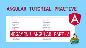 Megamenu angular part 2 - Web developer practical