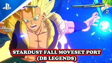 NEW DBS Gogeta Stardust Fall Moveset (DB Legends Cinematic Animation Skills) DB Sparking! Zero Mods