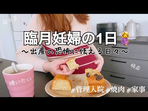 【臨月妊婦の1日】出産の恐怖と闘いながらの生活🫡家事/焼肉/買い物/vlog【モッパン】