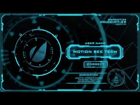 Login to Hi-Tech Interface | After Effects project | Videohive template