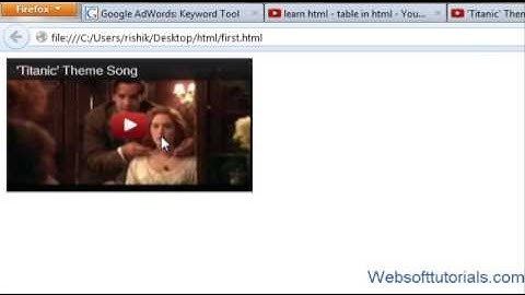 html and css in hindi / urdu  Tutorial - 12 - how to embed youtube video in html