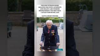 WWII veteran raised millions for COVID heroes. Passed the next year. 🎖️❤️ #shorts #viral #trending