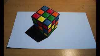 Download lagu How to draw Rubic Cube 3d illusion one point perspective How to draw Rubic Cube 3d illusion one point perspective