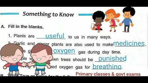 DAV SCHOOL science CLASS 3rd Lesson 4 Importance of Plants questions answers in hindi explanation