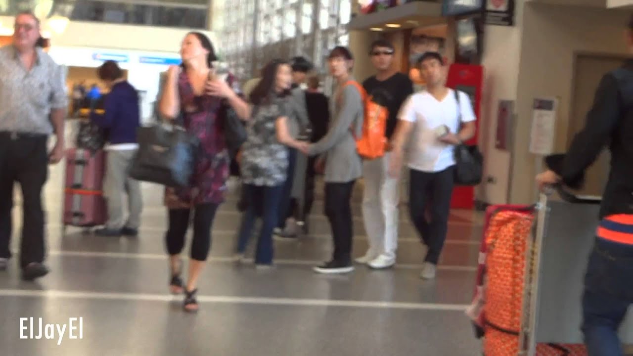 [FANCAM] 20121017 NU'EST Departure | Los Angeles International Airport