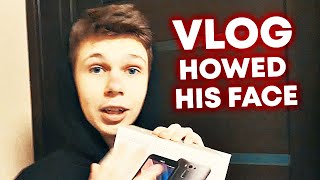 Vlog showed his face. How I record my videos using the phone. New phone