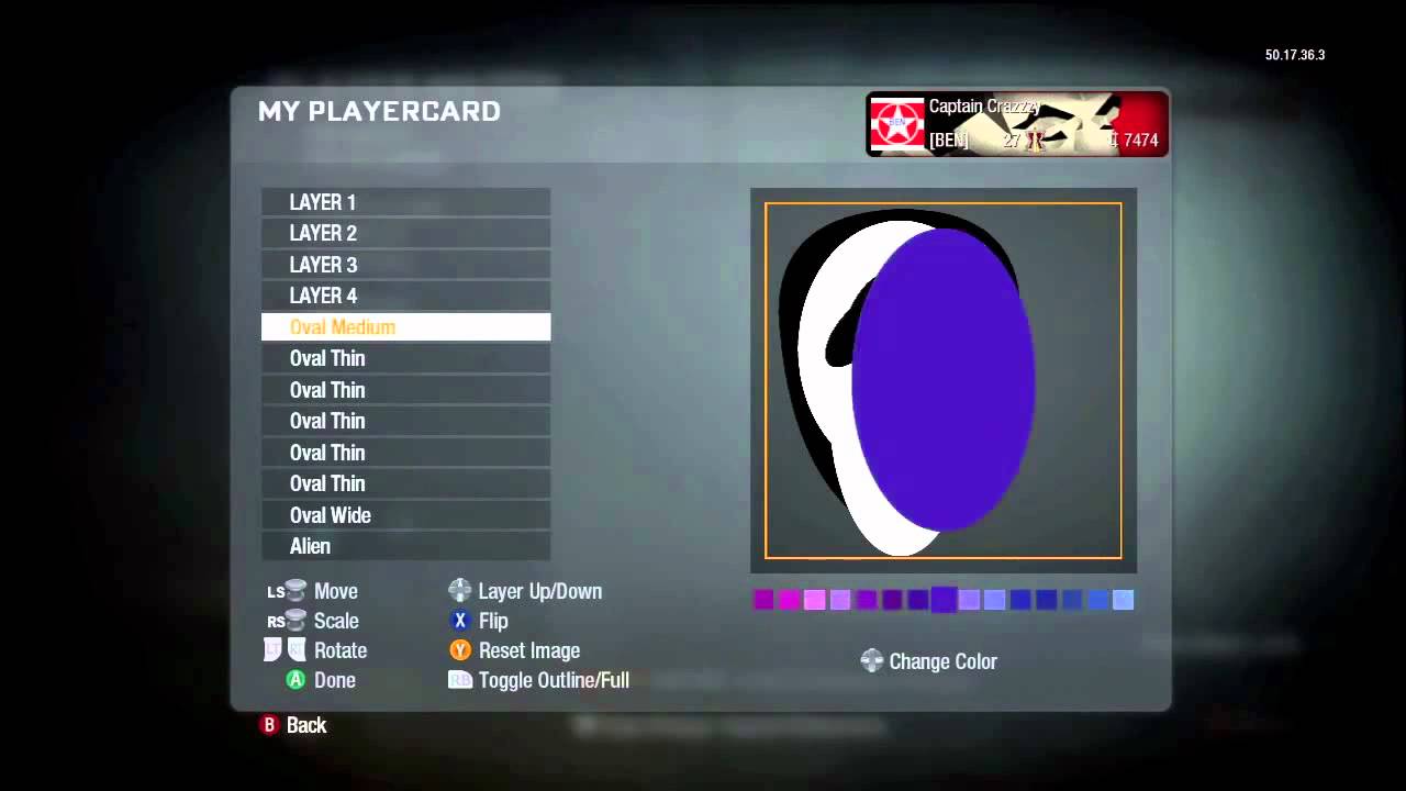 COD Black Ops Scream Ghostface emblem tutorial