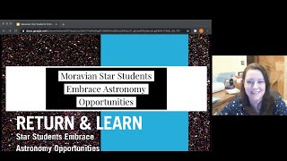 RETURN & LEARN: STAR STUDENTS EMBRACE ASTRONOMY OPPORTUNITIES | Moravian College