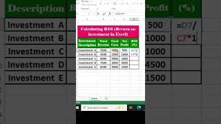 Calculate ROI in Excel FAST! 💹 | Return on Investment Made Easy