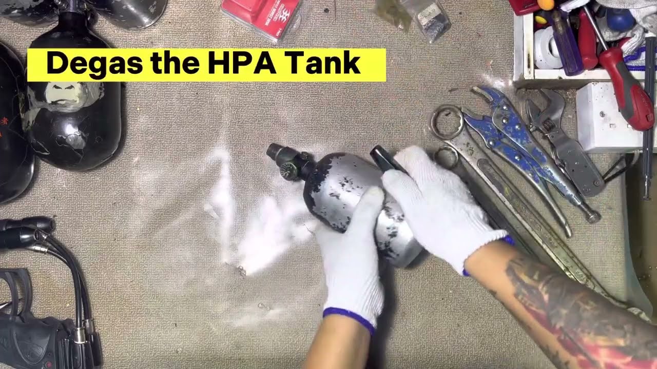 How To Fix Air Leak Ninja Paintball Tank YouTube How To Fix Air Leak Ninja Paintball Tank YouTube