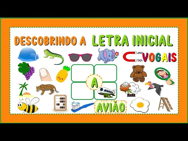 Descobrindo as letras AEIOU - Jogo Educativo