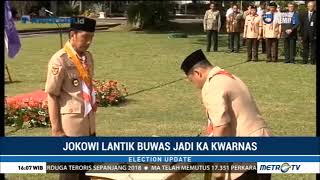 Jokowi Lantik Buwas Jadi Ketua Kwarnas Pramuka