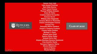 Rutgers Graduation 2021